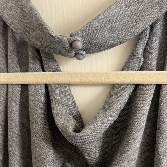 ✨Beige Botany Halter Maxi Grey Sz Large Dress✨ - Picture 5 of 7